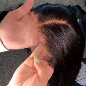China 13x4HD Lace Front Wig Bone Straight Human Hair Wig PrePlucked factory