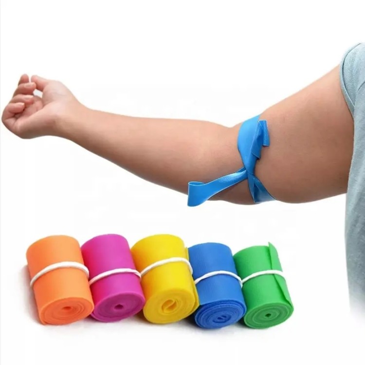 High Quality Disposable Blue Adult Non Latex Surgical Elastic Tourniquet