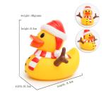 Snowman Shape Rubber duck Funny Christmas Themed Rubber Ducks For Holiday