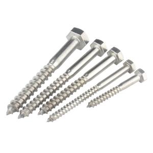 China Galvanized Hexagon Head Wood Screw DIN571 Furniture Concrete Screw on sale