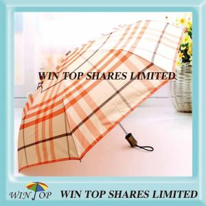China Classic Check Design Full Auto Umbrella factory
