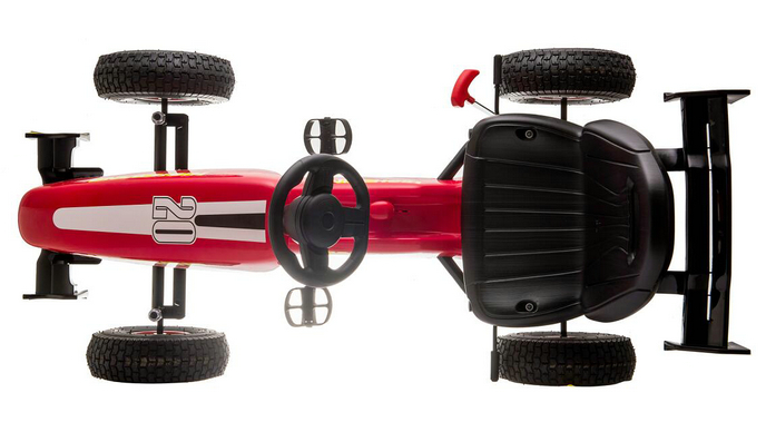 Adjustable Seat 4-Wheel Ride On Pedal Kart Car for Children Aged 3-8 G.W. N.W 15/13KG