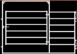 2.1x1.8m Australia standard farm gate fence/livestock panels Farmgate