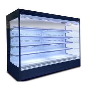 Large Standing Refrigeration Equipment Open Chiller With Multi Decks