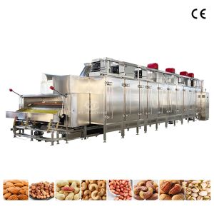 1000kg/h Multifunctional Food Grade Peanut Roasting Machine Fully Automatic Belt