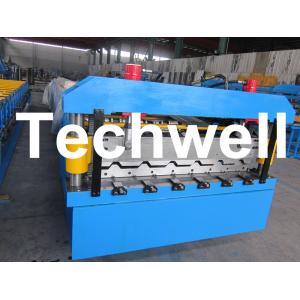 1060mm Trapezoidal Roof Sheet Roll Forming Machine With C r 12 Cutting Blade