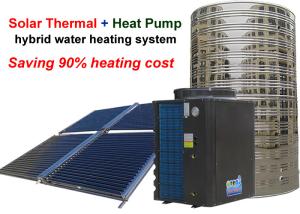 China Non Pressurized Solar Heat Pump Water Heater , Solar Thermal Water Heater 4.0 Cop factory