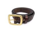 Full Grain Vintage Distressed Style Mens Casual Leather Belt 1.5 Inch / 3.8cm