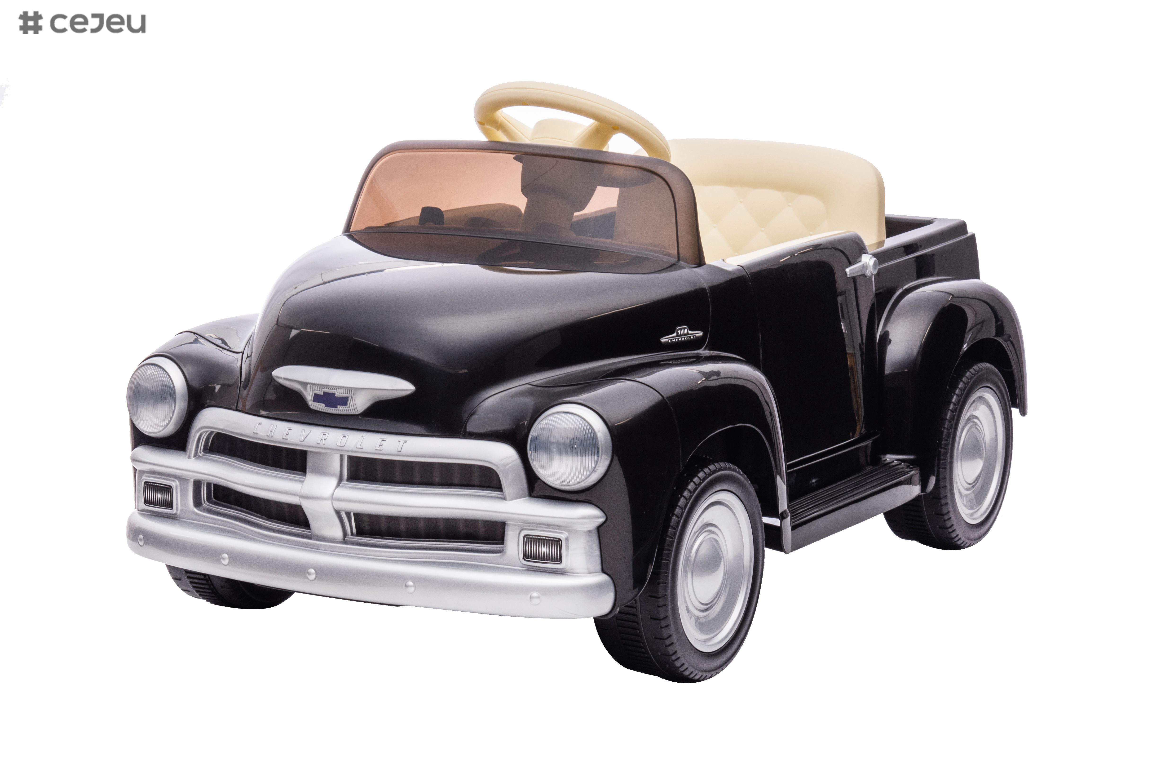 Licensed Chevrolet Silverado 12V Kids Electric Powered Ride on Toy Car with Remote Control & Music Player,