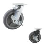 8 Inch Silent TPR Thermoplastic Rubber 616LBS Directional Locking Swivel Casters