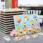 15cm Traffic 3d Wooden Block Puzzle Toys Montessori Block Set
