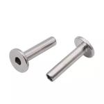 Polished Stainless Steel Cable Wire Rope Dome Head Terminal for Wood Post and