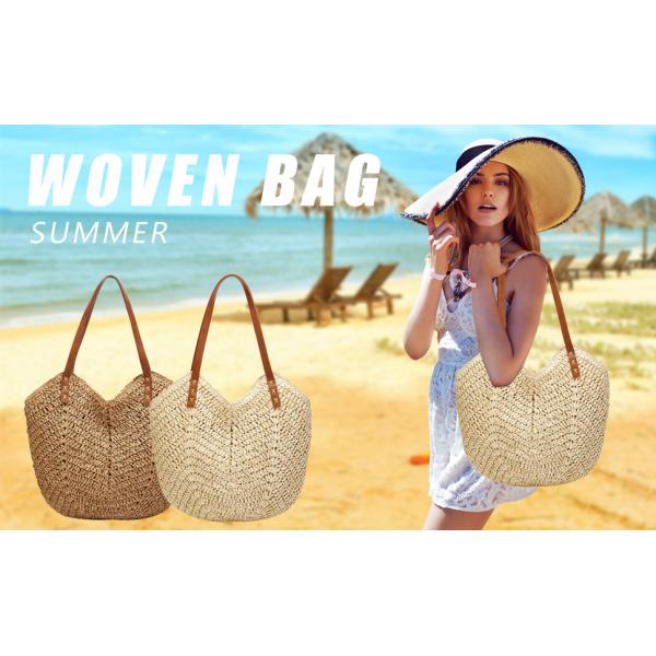 Straw Beach Bag for Women Summer Woven Tote