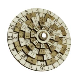 China Wooden Huarong Road Puzzle Turntable Spinning Puzzles Burning Brain Toy on sale