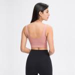 Latest U-Shaped Elastic Women Sports Bra Wide Strap Female Fitness Tank Top With