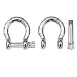 Precision Casting Technology AISI Stainless Steel 304/316 Bow Shackle for Marine