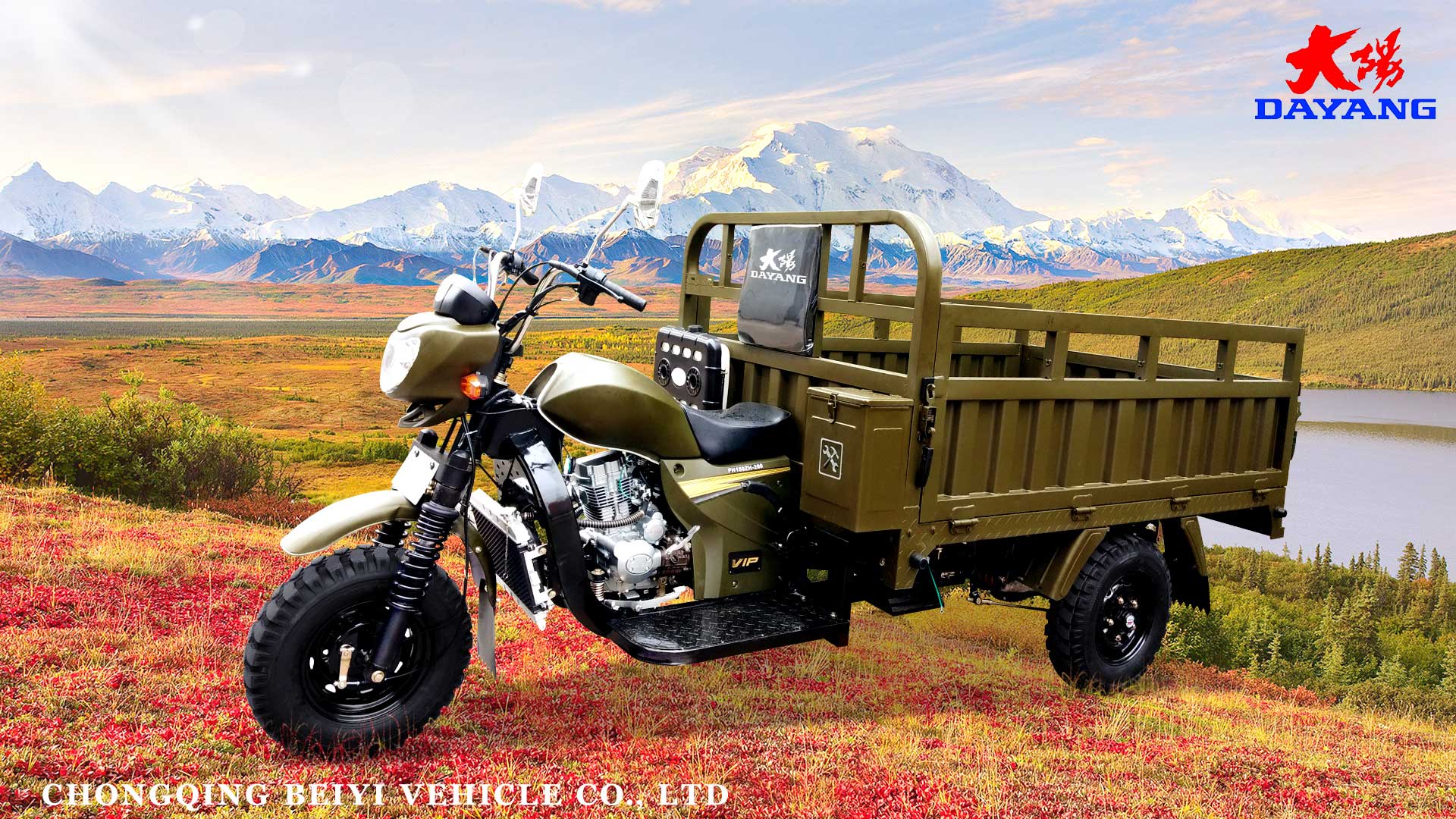 200CC/250CC/300CC Heavy Loading Truck Cargo Tricycle for Adult Power Engine Origin Type Open
