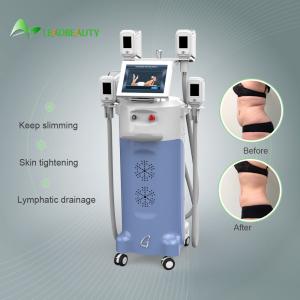 China wind+water+semiconductor cooling system cryotherapy slimming machine with 4 handles factory