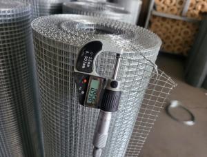 China Silver Color Fence 2*2cm Galvanized Welded Wire Mesh Rolls Carbon Steel factory
