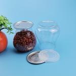 900ML Vase Shape Plastic Food Cans With PE Soft Cover