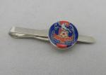 Vintage Personalized Tie Bar Copper With Soft Enamel , Nickel Plating For Boy
