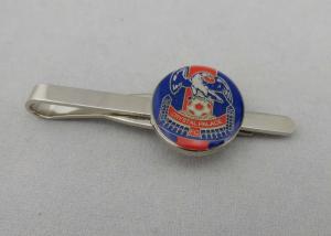 China Vintage Personalized Tie Bar Copper With Soft Enamel , Nickel Plating For Boy factory