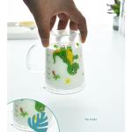 Microwavable 350ml Cartoon Glass Children'S Drinking Cups