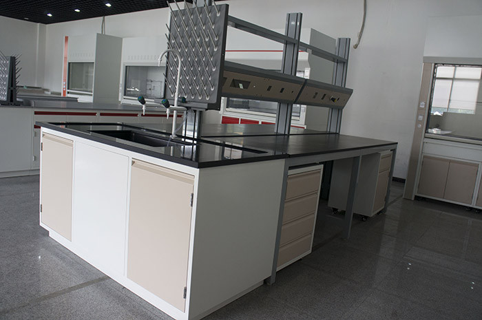 Acid resistant laboratory bench top with monolithic tec 12mm Thickness