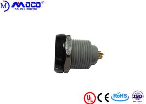 China Black Nut 1P 6 Pin Electrical Connector Round Type 100 G Shock Resistance factory