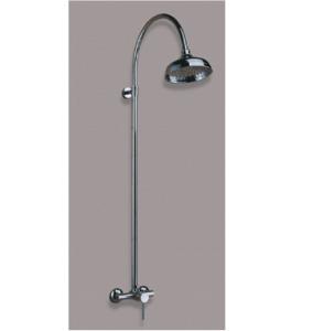 China 8 Inch Brass Two Hole Bathroom Faucet Wall Mount With Chrome Finish factory