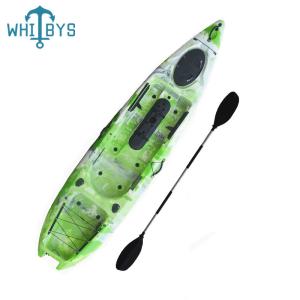 China Customized 11 Foot Adult Sit On Kayak Fishing Kayak Deluxe Seat Paddle Included factory