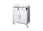 Stainless Steel Medical Medicine Trolleys Cart For Hospital Patient