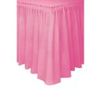 KINSHUN Plastic Table Skirt Rectangle Lime Green Color Party Table Skirt
