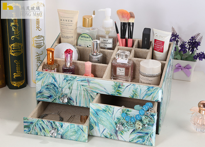Vintage decorative Desk Organizer Box Stackable Drawer for trinket Memory Storage