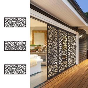 China Stainless Steel Folding Screen Still Luxury Gold Laser Cut Privacy Cabinet Partition For Living Rattan Room factory