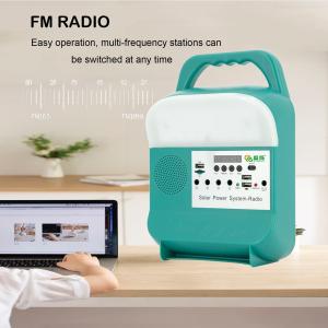 China Portable Professional Camping Solar Kits LED Light Energy System Fm Radio Lamp factory