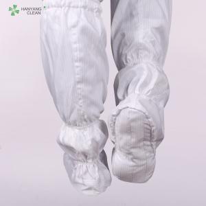 China Wholesale ESD Cleanroom electric booties soft-soled stripe cloth antistatic high Safety Boots factory