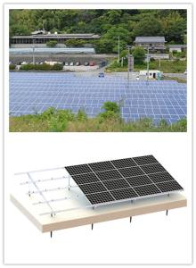 China 500mm Aluminum Solar PV Mounting Systems Concrete Base Ground MGAS-I factory