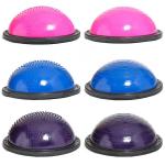Anti Slip Half Balance Ball Trainer Yoga Exercise Ball with Resistance Bands