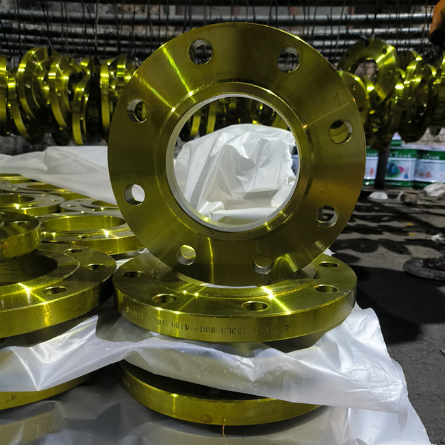 ANSI B16.5 150LB Steel Pipe Flange RF Yellow And Black Color