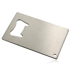 China ODM Stainless Steel Metal Card bottle opener factory