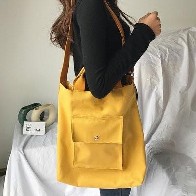 New Japanese original wind canvas bag for women shoulder bag simple joker Korean