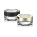 PS Material Structure 5ml Cosmetic Packaging Clear Amber Black Plastic Cream Jar