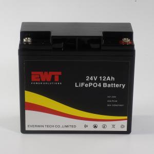 China Rechargable LFP LifePo4 Battery Pack 24V 12AH For UPS Solar System factory