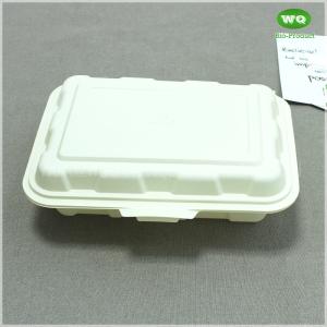 China Food Grade Corn Starch PP 9x6 Inch 2 Compartments Lunch Box,Factory Offer Renewable Resources Disposable Containers factory