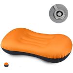 Tpu Outdoor Inflatable Pillow Water Resistant Customized Logo Crescent Shape