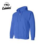Oversized Bluzy Blank Zip 50%Polyester 50% Cotton Embroidered Slim Fit Moletons