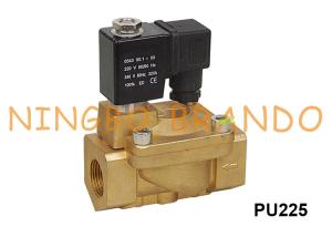 China Shako Type Brass Solenoid Valve 1 1/4&quot; PU225-012 1 1/2'' PU225-14 220V AC 24V DC factory