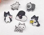 High Quality Casting Metal Crafts Rose Gold Plating Badge Pin Metal Hard Custom