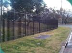 Punched Rails Garrison Tubular Steel Fence Panels